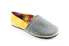 Load image into Gallery viewer, Women&#39;s Gray/Yellow Classic Espadrilles