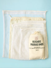 Load image into Gallery viewer, Habi Lifestyle Zero Waste Sustainable Produce Bags