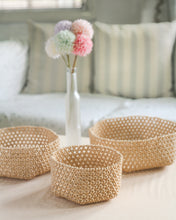 Load image into Gallery viewer, Habi Lifestyle Sinta Beaded Basket Tray